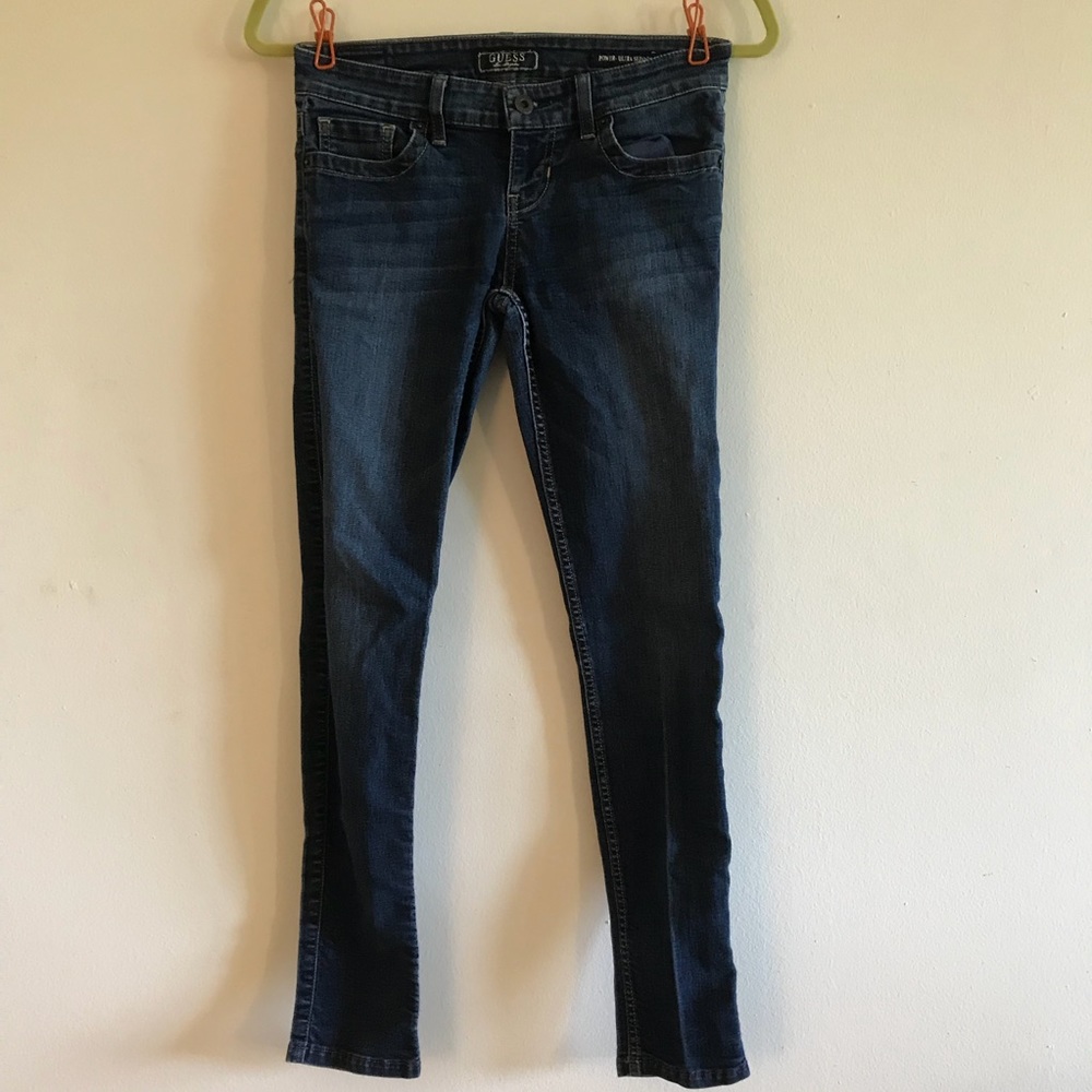 Guess power ultra skinny jeans medium wash size 26